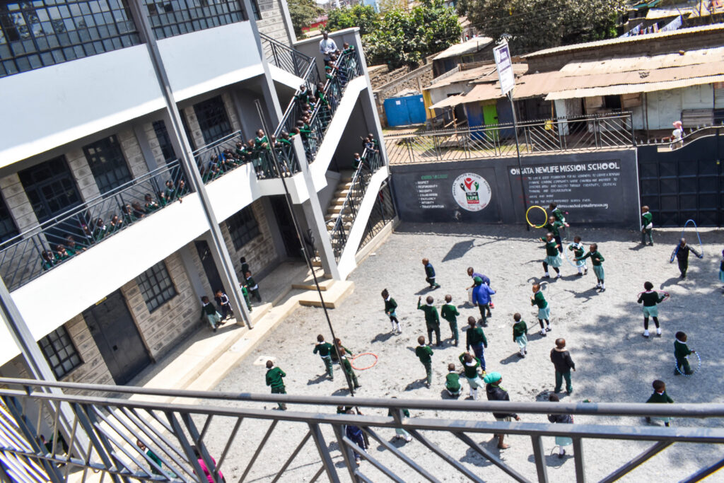 Elever på New Life Mission-skolan i Ongata Rongai